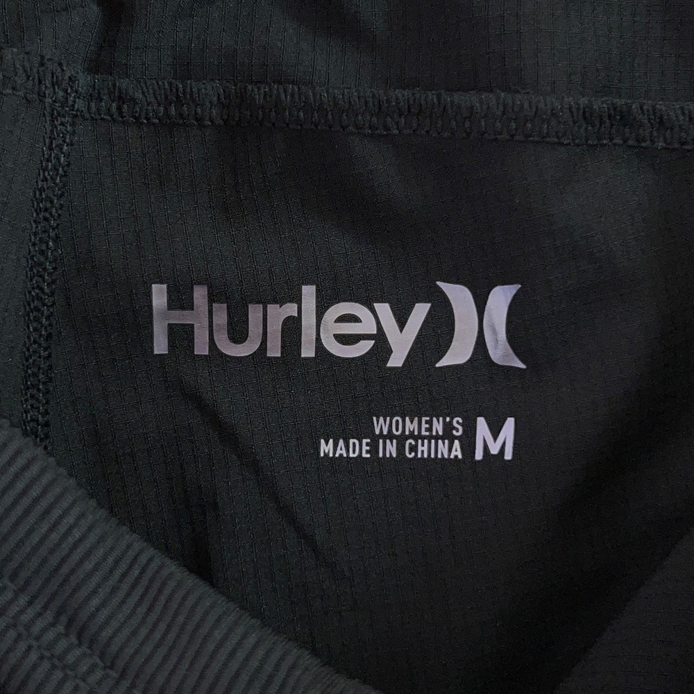 Hurley Women Medium Black City Stretch Ripstop Jogger Pants NWT - Picture 3 of 11